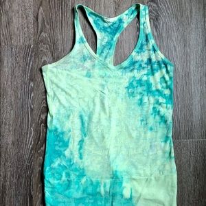 The North Face green tie dyed medium women’s tank